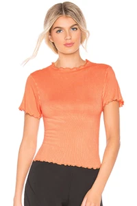 NEU Free People Movement Madeline Trichter Baby T-Shirt in Pfirsich Gr. XS/S $ 62 | FF-0117 - Bild 1 von 4