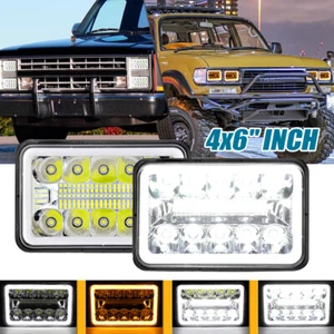 Par de faros LED de 4x6" para Oldsmobile Cutlass 1976-1988 intermitente DRL alto/bajo - Imagen 1 de 12