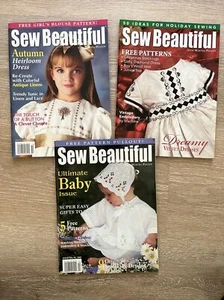 LOT: 2005 SEW BEAUTIFUL MAGAZINES, EUC, Patterns, Smocking, Ultimate Baby Issue - Picture 1 of 15
