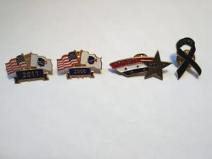 American Flag Police Cop Law Enforcement Pins. Lot of four. Support the police. - Picture 1 of 5