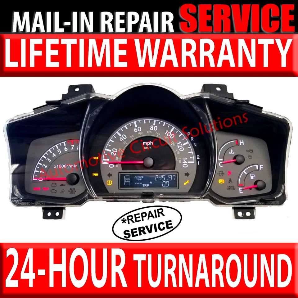 06-10 HONDA Ridgeline Instrument Tablero Panel Pantalla Odómetro [SERVICIO DE REPARACIÓN] Foto 1 de 4