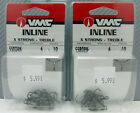 VMC Inline Size 6 Treble hooks 2 packs of 10