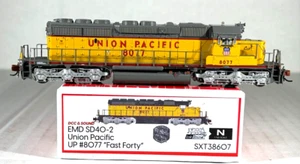 SCALETRAINS N SCALE EMD SD40-2 LOCOMOTIVE W/LOK SOUND&DCC UNION PACIFIC SXT38607 - Picture 1 of 4