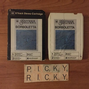 SANTANA BORBOLETTA 8 TRACK STEREO CASSETTE CARTRIDGE 1974 - Picture 1 of 3