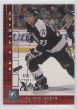 2001-02 ITG Be A Player Memorabilia Ruby Spring Expo /10 Fredrik Modin #65