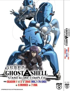 DVD ANIME GHOST IN THE SHELL SEASON 1 + 2+2045+6 MOVIES+7 OVA ENG DUB REGION ALL - Picture 1 of 5
