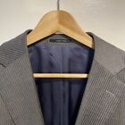 SUITSUPPLY Gray Stripe Wool Super 110s Sport Coat Blazer Jacket Mens 41R *NOTE