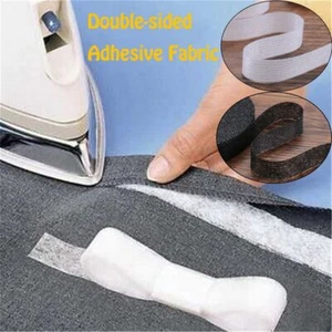 Interlining Clothes Apparel Adhesive fabric Double-sided Hem tape Sewing roll - Picture 1 of 14