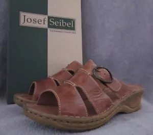JOSEF SEIBEL Catalonia 25 Kamelleder Sandalen Schuhe US 9 - 9,5M EUR 40 NEU MIT EVT - Bild 1 von 7