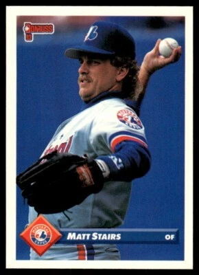 1993 Donruss #460 Matt Stairs Montreal Expos - Image 1 of 2