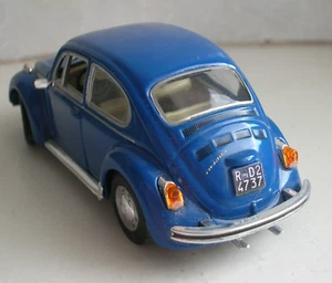 VW Volkswagen Maggiolino sterzabile 1/43 beetle coccinelle maggiolone bug BLU - Foto 1 di 6