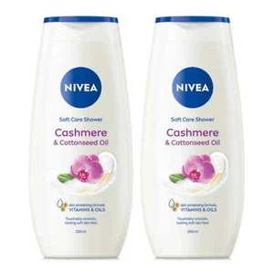 Gel de ducha Nivea Cashmere & Cottonseed Oil con vitaminas, 8,45 oz (paquete de 2) - Imagen 1 de 6