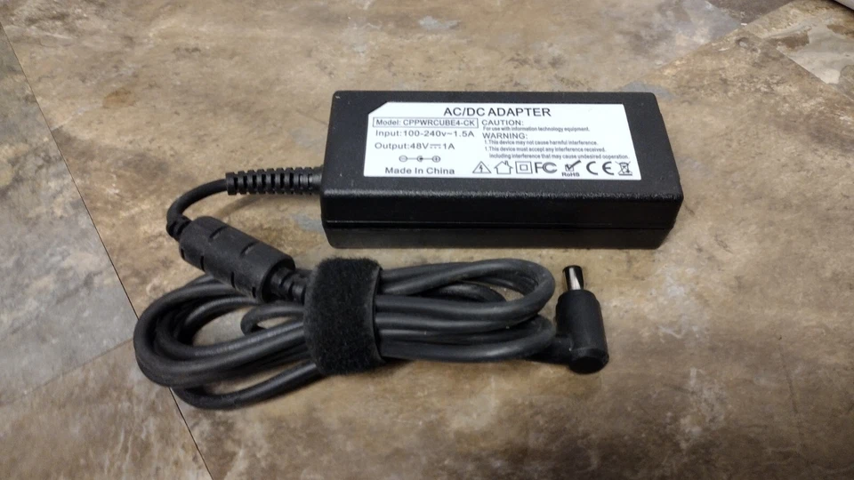 Power Cube 4 Adapter 48V 1A for Cisco IP Phone CPPWRCUBE4-CK - Image 1 of 3