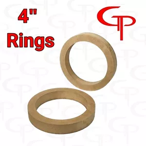 4" inch Speaker Rings MDF GP Car Audio Mounting Spacer ring 1 PAIR - Picture 1 of 1