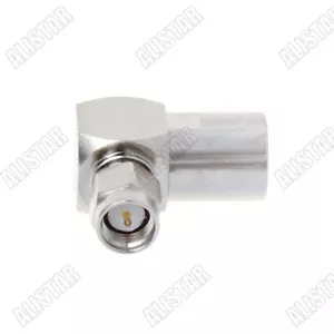 Adaptador de cable de RF ángulo recto macho FME macho a SMA conector conector conector coaxial FME-SMA - Imagen 1 de 3