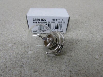 NOS 09-16 ARCTIC CAT 90 ATV 2X4 17-21 ALTERRA 90 OEM HEADLIGHT BULB 3305-027 - Image 1 of 2