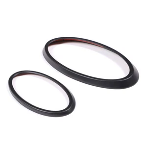 Juego de anillos de superposición de emblema delantero y trasero negro mate apto para Subaru Forester 2022-up - Imagen 1 de 11