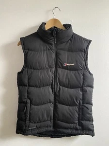 Berghaus Gilet Down 600 Fill Feather Puffer Body Warmer Jacket UK 12 Black - Picture 1 of 18