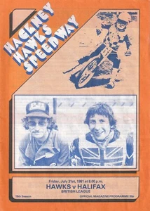 Vintage Speedway Programmes - Hawks vs Halifax July 1981 - Picture 1 of 1