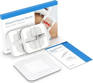 Kit de dispositivo de cierre de herida con cremallera, vendajes de mariposa, calidad quirúrgica, Em... - Imagen 1 de 9