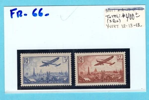 Estampillas de Francia: 3Frs y 3Fr.50, Ref#Yvert 12-13; Como nuevas-NH..Est: $245 - Imagen 1 de 1
