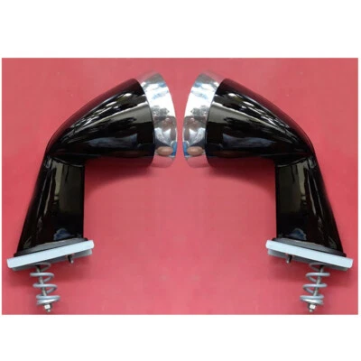 PAR DE ESPEJOS RETROVISORES GUARDABARROS BALA NEGRO PERSONALIZADOS PARA TOYOTA CORONA MARK II RT55 RT60 RT70 Foto 1 de 4