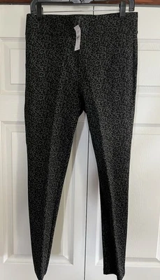 Leggings LOFT Gris y Negro Estampado Leopardo Talla Mediana Nuevos Con Etiquetas Elásticos Foto 1 de 4