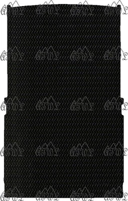 FITS VW ID BUZZ CARGO 2022 TO PRESENT TAILORED BLACK RUBBER VAN REAR BOOT MAT - Image 1 of 4