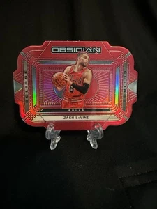 2020-21 Panini Obsidian Zach Levine Electric Etch Red Flood Eclipse #17 SP Kings - Picture 1 of 2