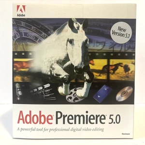 Adobe Premiere 5.0 / 5.1 Mac Big Box Full Version Premier Macintosh Complete - Picture 1 of 8