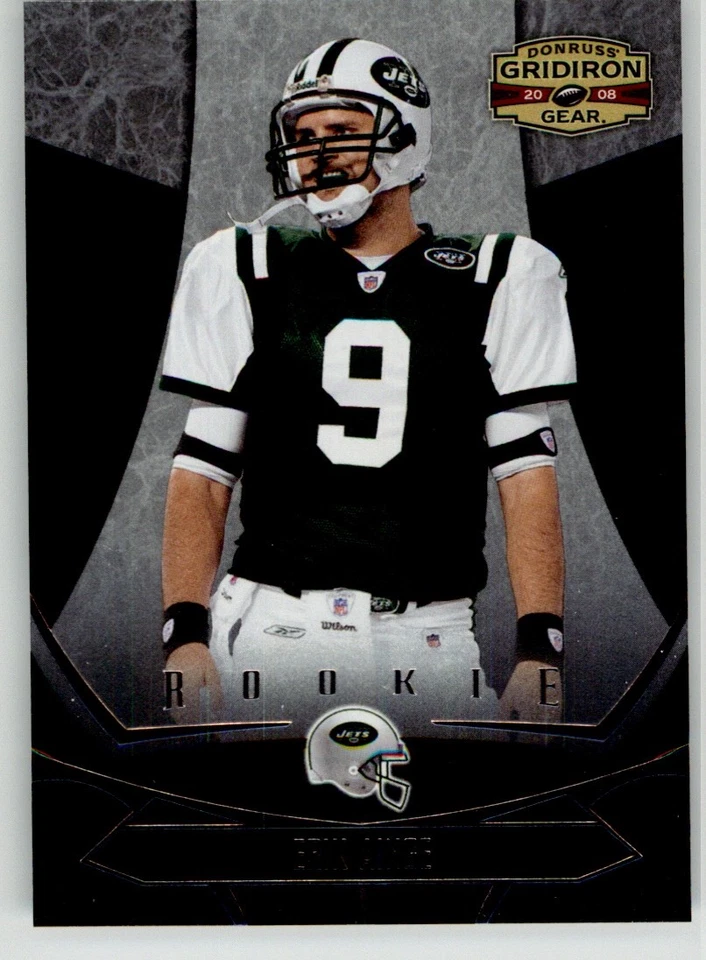 Erik Ainge 2008 Donruss Gridiron Gear 130 #/999 New York Jets Rookie - Image 1 of 2