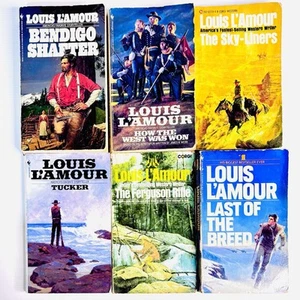 Louis L’Amour x6 Western Small Paperback Books Vintage Bundle Lot - Picture 1 of 20