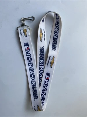 2013 MLB Postseason Lanyard Keychain Keystrap Chevy Baseball Playoffs Red Sox WS - Image 1 of 4