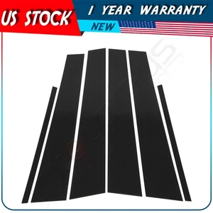 ✔6pc Set Black Pillar Posts Door Trim Cover Kit for 2007-2015 Infiniti G35 (4dr) - Picture 1 of 7