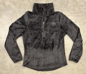 The North Face Osito Fleece Fuzzy 1/4 Zip Pullover Black Women's Small - Picture 1 of 6