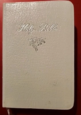 Wedding Brides Bible Thomas Nelson King James Version White Vtg 1970 Pocket 4x6 — 第 1/2 张图片