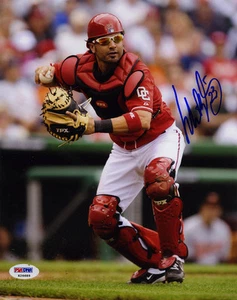 Wil Nieves SIGNED 8x10 Photo Washington Nationals PSA/DNA AUTOGRAPHED - Picture 1 of 1