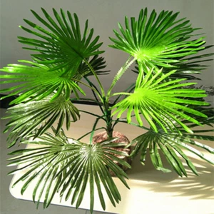 56cm Künstliche Kokosnuss Pflanze Baum Fächerblatt Gefälschtes Laub Hochzeit Wohndeko - Bild 1 von 6