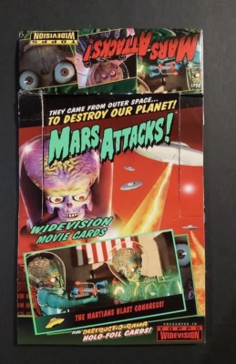 Mars Attacks! Widevision / EMPTY Trading Cards Box / Topps / 1996 / Fine+ - Bild 1 von 2
