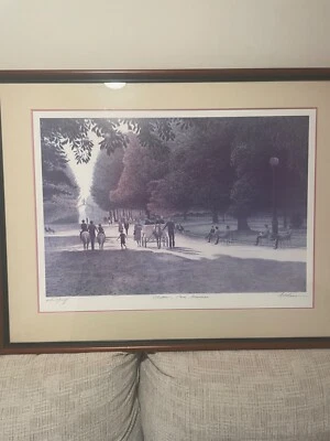 ARTIST PROOF/ Harold Altman- Children ,Parc Monceau, Paris-Print/litho Foto 1 de 4
