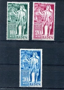 GERMANY FRENCH OCCUPATION ZONE BADEN 1948 CARL SCHURTZ 5NB9-5NB11 PERFECT MNH - Picture 1 of 1