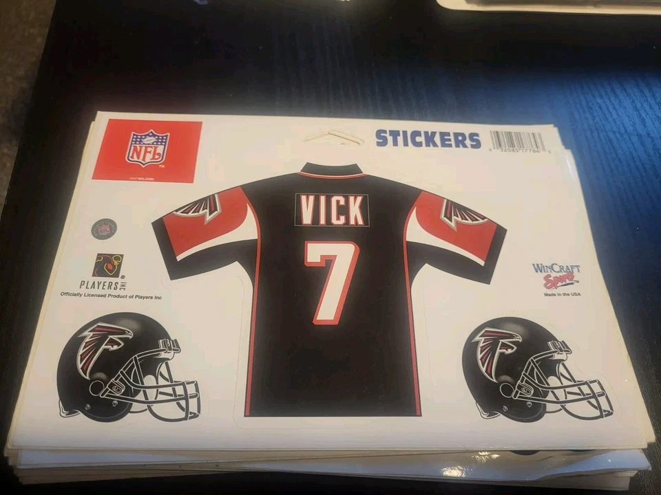 Michael Mike Vick Sticker WinCraft Sports NFL NFLPA Atlanta Falcons - Image 1 of 1
