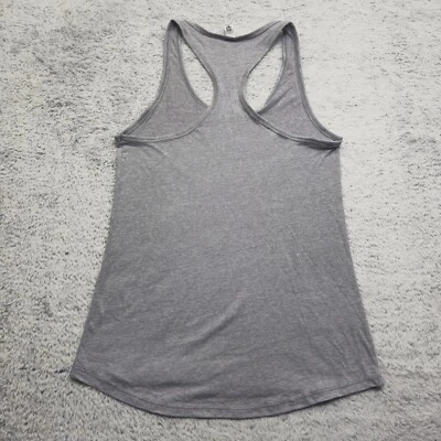 Ideal T by Next Level Tank Top Women's M Gray Heather Graphic Athletic Racerback - Image 1 of 4