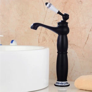 Vintage Waschbecken Wasserhahn Bad Waschtisch Armatur 1 Griff Mischbatterie 30cm - Bild 1 von 18