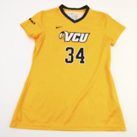 VCU Rams Nike Practice Jersey - Volleyball Women's Gold/Black Used Cover