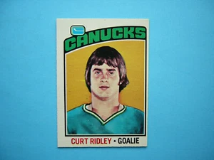 1976/77 O-PEE-CHEE NHL HOCKEY CARD #197 CURT RIDLEY ROOKIE NM SHARP!! 76/77 OPC - Picture 1 of 2