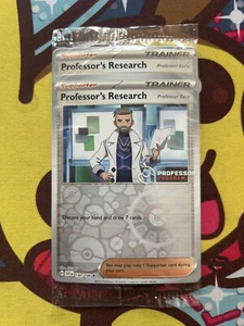 Pokémon Professor’s Research 190/198 189/198 Sealed Pack 2 Promo Stamped STAFF - Picture 1 of 2