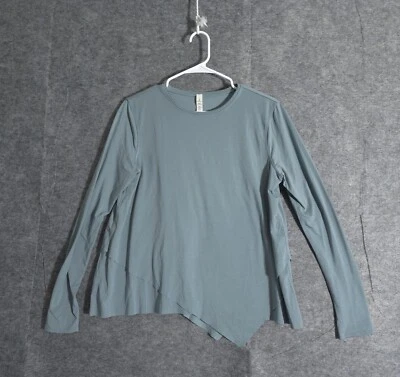 Camiseta Lululemon para mujer Love dobladillo curvo cuello redondo talla 6 gris jaspeado atletismo Foto 1 de 4