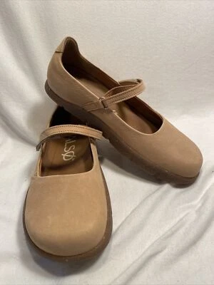 Kalso Earth Shoes Womens 6 Dash Cognac Beige  LEATHER Mary Jane Negative Heel - Image 1 of 4
