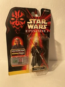 Figura de acción Darth Maul 1998 Star Wars Episodio 1 Hasbro con chip CommTech NUEVO EN PAQUETE - Imagen 1 de 7